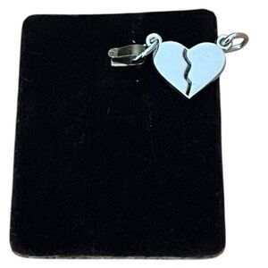 Sterling Silver Broken Heart Charm by Rembrandt